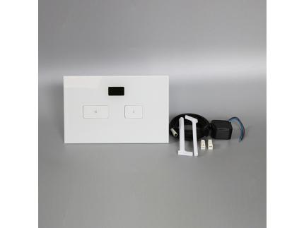 Glass double toilet concealed water tank sensor button bathroom quick installation water tank panel