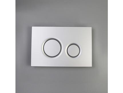 Factory price Wall hung Bathroom fittings toilet concealed cistern ABS sliver dual flush button flush panel